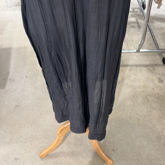 Black tissue linen dress - Picture 3 of 5